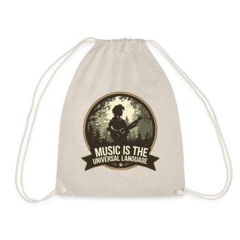 Music is the universal language - Drawstring Bag - nature - Front