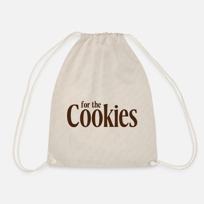 for the COOKIES - Drawstring Bag - nature