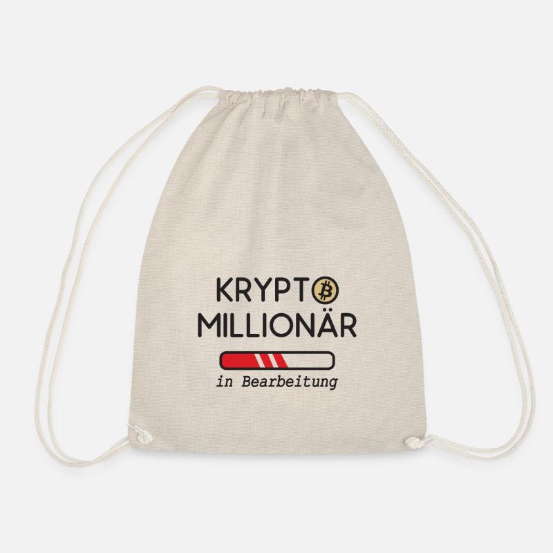 Krypto Millionär in Bearbeitung - Turnbeutel - Natur