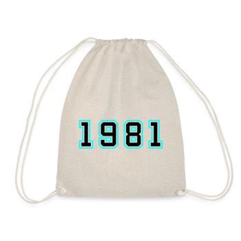1981 Year Birthday - Drawstring Bag - nature - Front