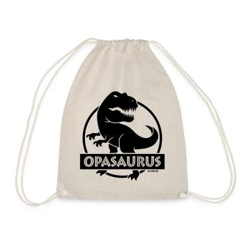 Opasaurus (Bester Opa / Opi / Großvater / POS) - Turnbeutel - Natur - Vorne