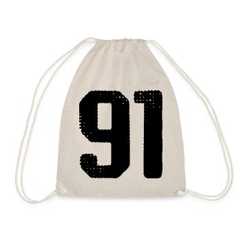 91 number jersey - Drawstring Bag - nature - Front