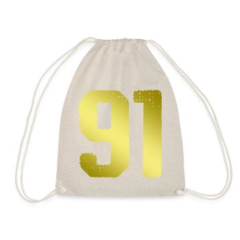 91 number jersey - Drawstring Bag - nature - Front