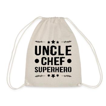 Uncle Superhero - Drawstring Bag - nature - Front