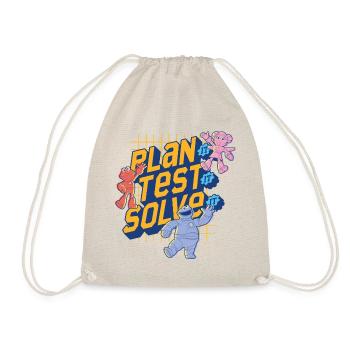 Mecha Builders Team Plan It, Test It, Solve It - Drawstring Bag - nature - Front