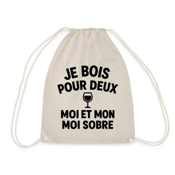 Humour Duo Moi Et Moi - Sac de sport léger - nature - Devant