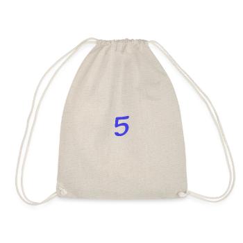5. 5 JAHRE. 5-JÄHRIGES JUBILÄUM. 5-JÄHRIGES JUBILÄUM. 5. - Turnbeutel - Natur - Vorne