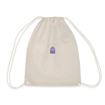 Paris Pullover Hoodie with Eiffel Tower - Drawstring Bag - nature - Front