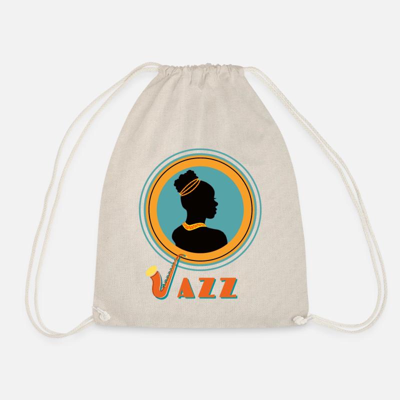 Jazz music, jazz music - Drawstring Bag - nature