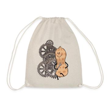 Gear Gear Peanut Wrench Wheel - Drawstring Bag - nature - Front