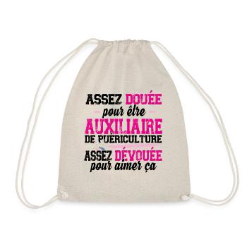Auxiliaire de puériculture Puéricultrice Métier - Sac de sport léger - nature - Devant