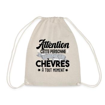 Chèvres Brebis Mouton Agneau Laine Ferme Paysan - Sac de sport léger - nature - Devant
