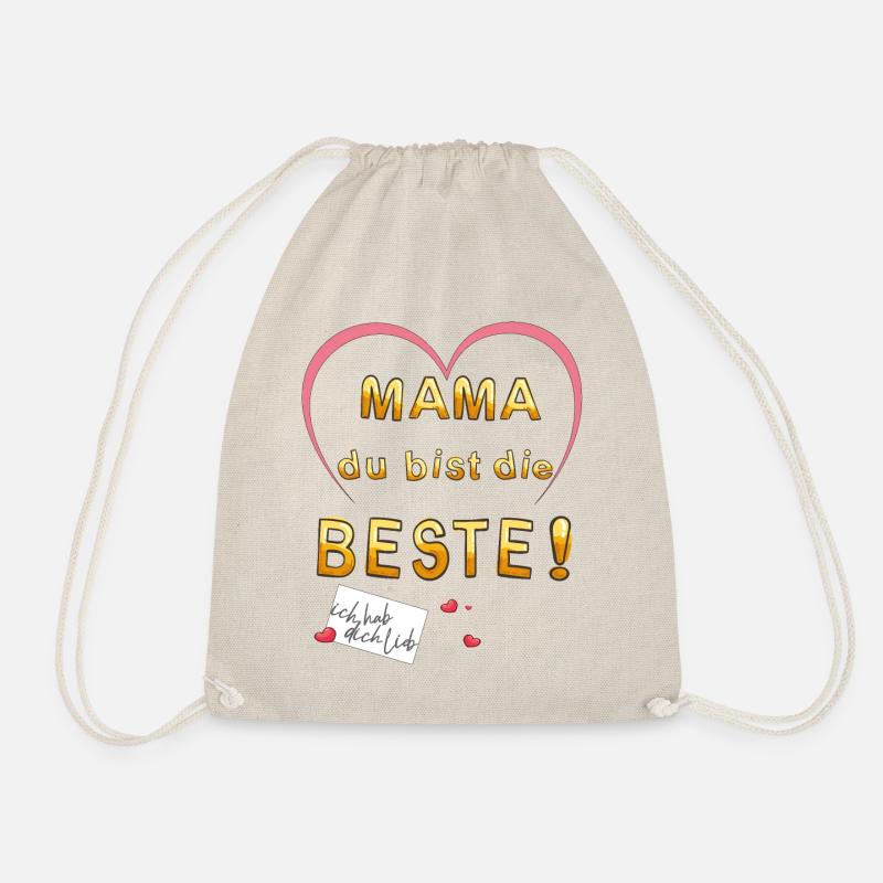 Mama du bist die Beste - Turnbeutel - Natur