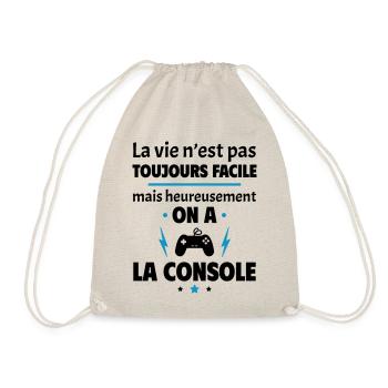La vie n'est pas toujours facile, console - Sac de sport léger - nature - Devant