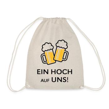 Ein Hoch Auf Uns! Bierkrüge Stoßen An (Bier / 2C) - Turnbeutel - Natur - Vorne