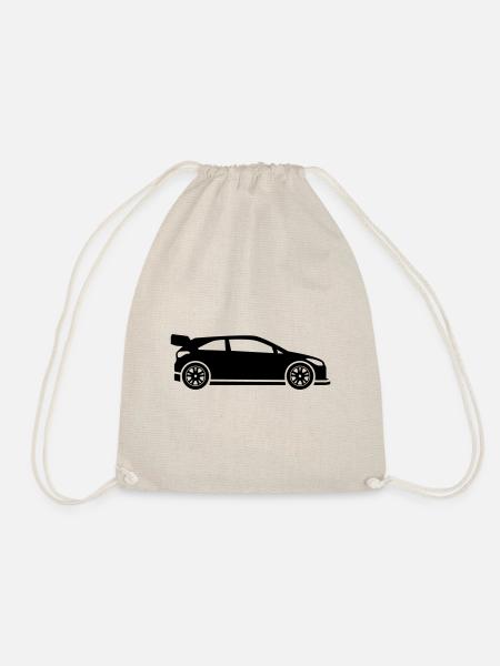 Auto Rennfahrer - Turnbeutel - Natur