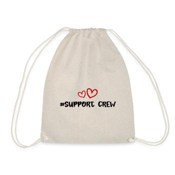 Support Crew Herz Liebe - Turnbeutel - Natur - Vorne