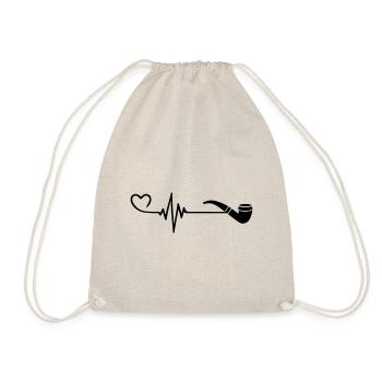Pipe Pulse Heart Love - Sac de sport léger - nature - Devant