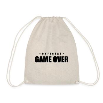 Game Over Slogan - Drawstring Bag - nature - Front