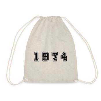 1974 Year Number - Drawstring Bag - nature - Front