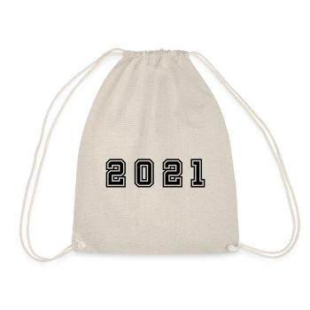 2021 Year Number - Drawstring Bag - nature - Front