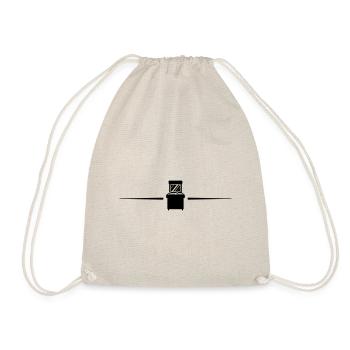Arcade Retro Line Gamer - Drawstring Bag - nature - Front