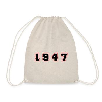 1947 Year Number - Drawstring Bag - nature - Front