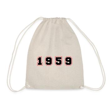 1959 Year Number - Drawstring Bag - nature - Front