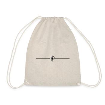Grenade line icon - Drawstring Bag - nature - Front