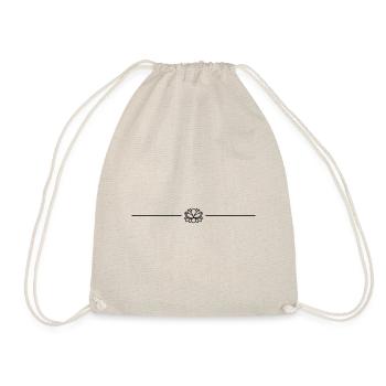 Water Rose Icon Line - Drawstring Bag - nature - Front