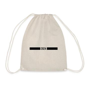 2024 year - Drawstring Bag - nature - Front