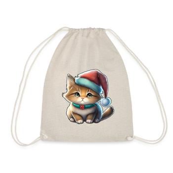 Niedliche Katze, Katze Weihnachtsgeschenk, Rote Katze - Turnbeutel - Natur - Vorne