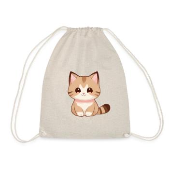 Cat Drawing, Cute Cat, Baby Cat - Drawstring Bag - nature - Front