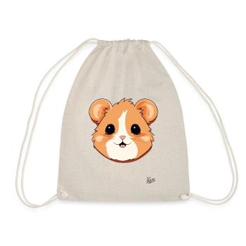 Süßer Hamster - Turnbeutel - Natur - Vorne