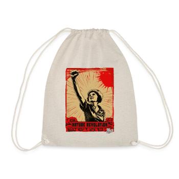 Révolution de la nature et femme aux fleurs - Sac de sport léger - nature - Devant