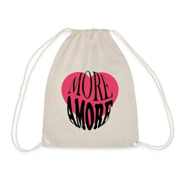 Amore - Love - Drawstring Bag - nature - Front