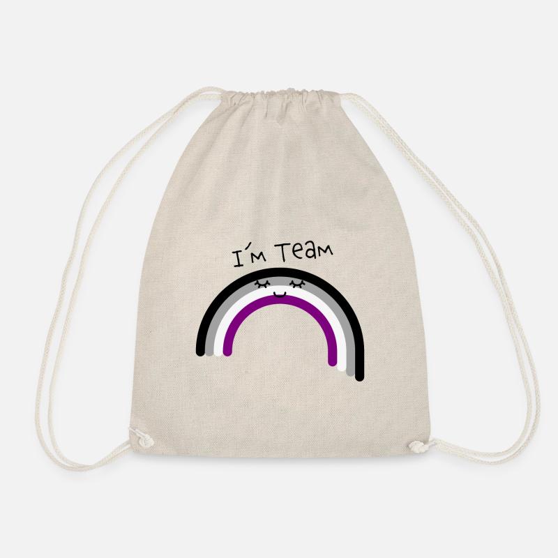 I am Team Asexual Pride Flag - Turnbeutel - Natur