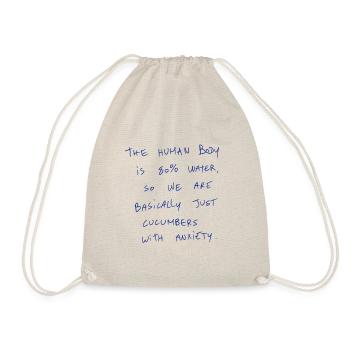 The Human Body Is 80% Water, So We Are Basically - Drawstring Bag - nature - Front