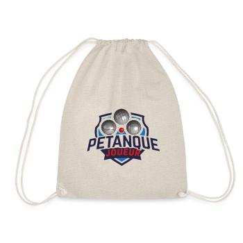 Boule petanque joueur - Turnbeutel - Natur - Vorne