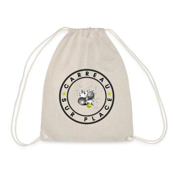 boule logo carreau sur place gelb - Turnbeutel - Natur - Vorne