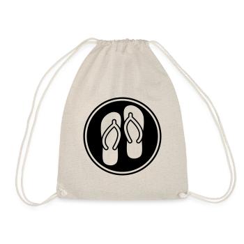 Flip-flops icon - Drawstring Bag - nature - Front