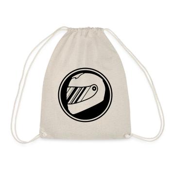 Racer helm racing - Drawstring Bag - nature - Front