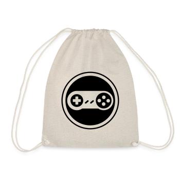 Gamepad Icon Gamer - Drawstring Bag - nature - Front