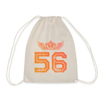 56 Number crown - Drawstring Bag - nature - Front