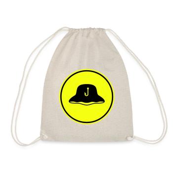 Fishing Hat Icon Silhouette - Drawstring Bag - nature - Front