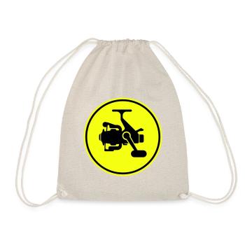 Fishing reel symbol icon - Drawstring Bag - nature - Front
