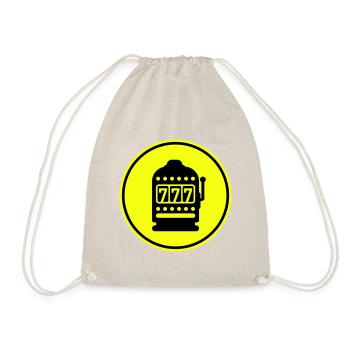 Einarmiger bandit Silhouette icon - Turnbeutel - Natur - Vorne
