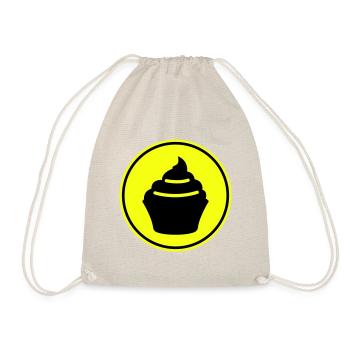 Muffin Silhouette icon - Drawstring Bag - nature - Front