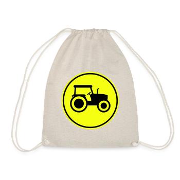 Silhouette de l’icône du tracteur - Sac de sport léger - nature - Devant