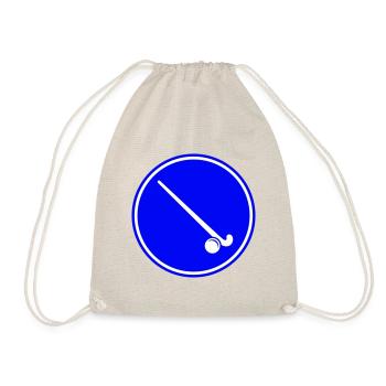 Field Hockey icon icon - Drawstring Bag - nature - Front